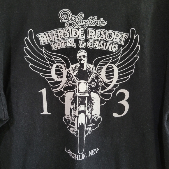 Don Laughlin's Casino Resort 1993 Single Stitch Vintage Graphic Motorcycle Tee - Picture 3 of 5